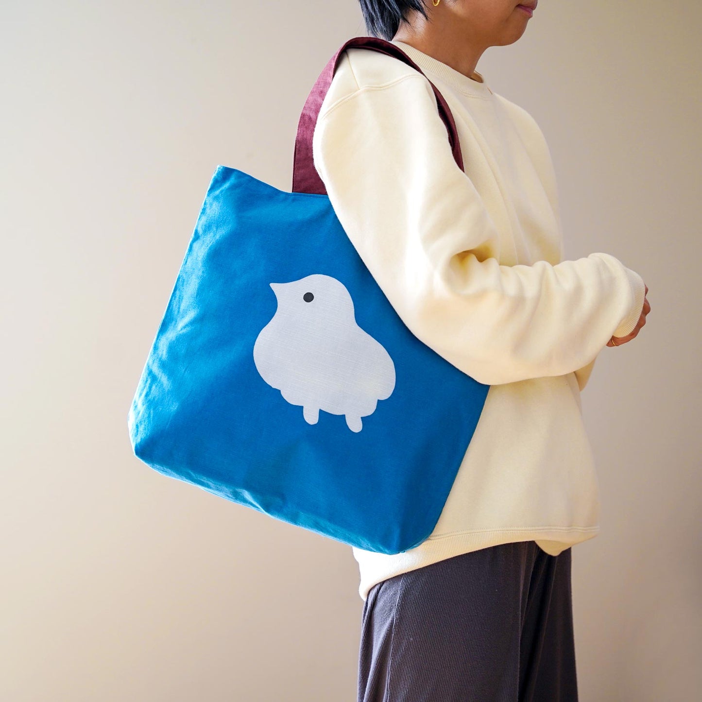 型染めバッグ「福千鳥」 ●14営業日ほどお時間をいただきます