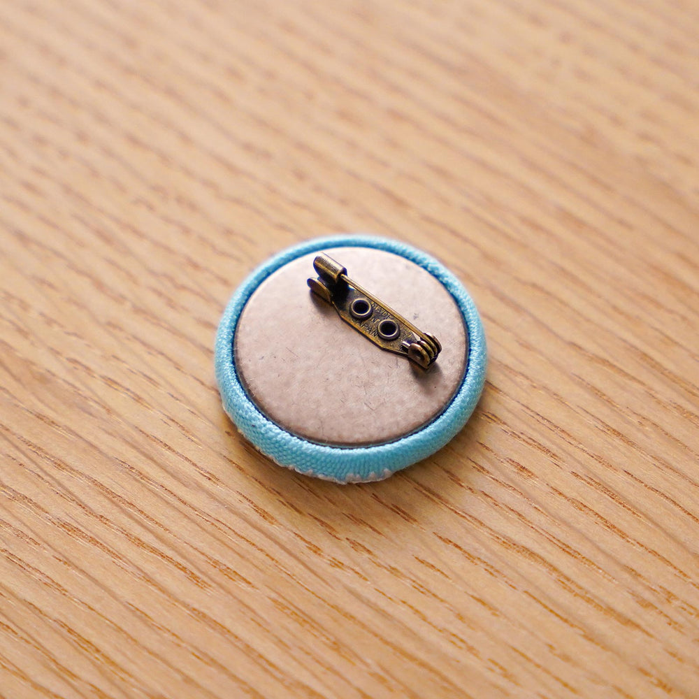 刺繍ブローチ「網干」