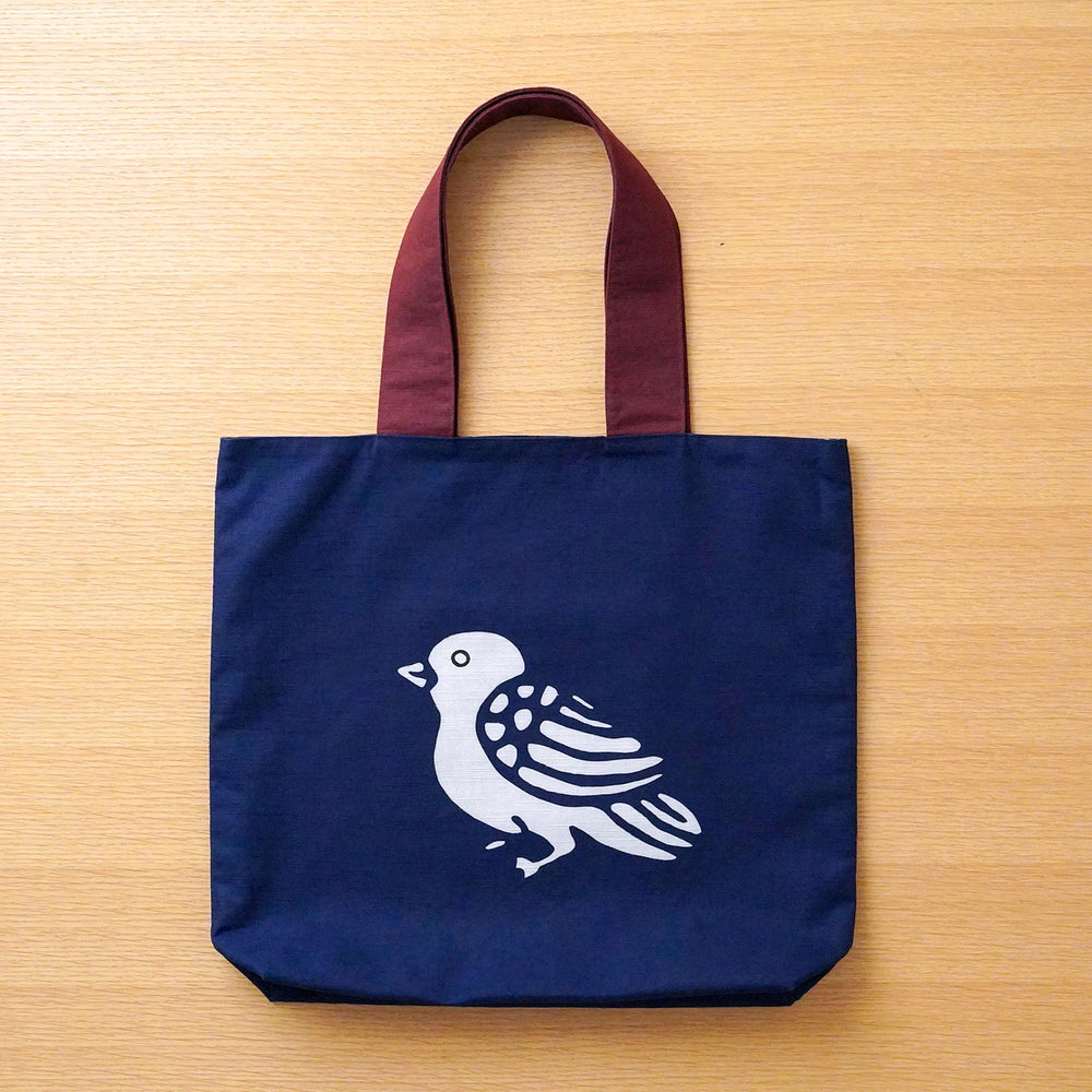 型染めバッグ「鳩」　●７営業日ほどお時間をいただきます