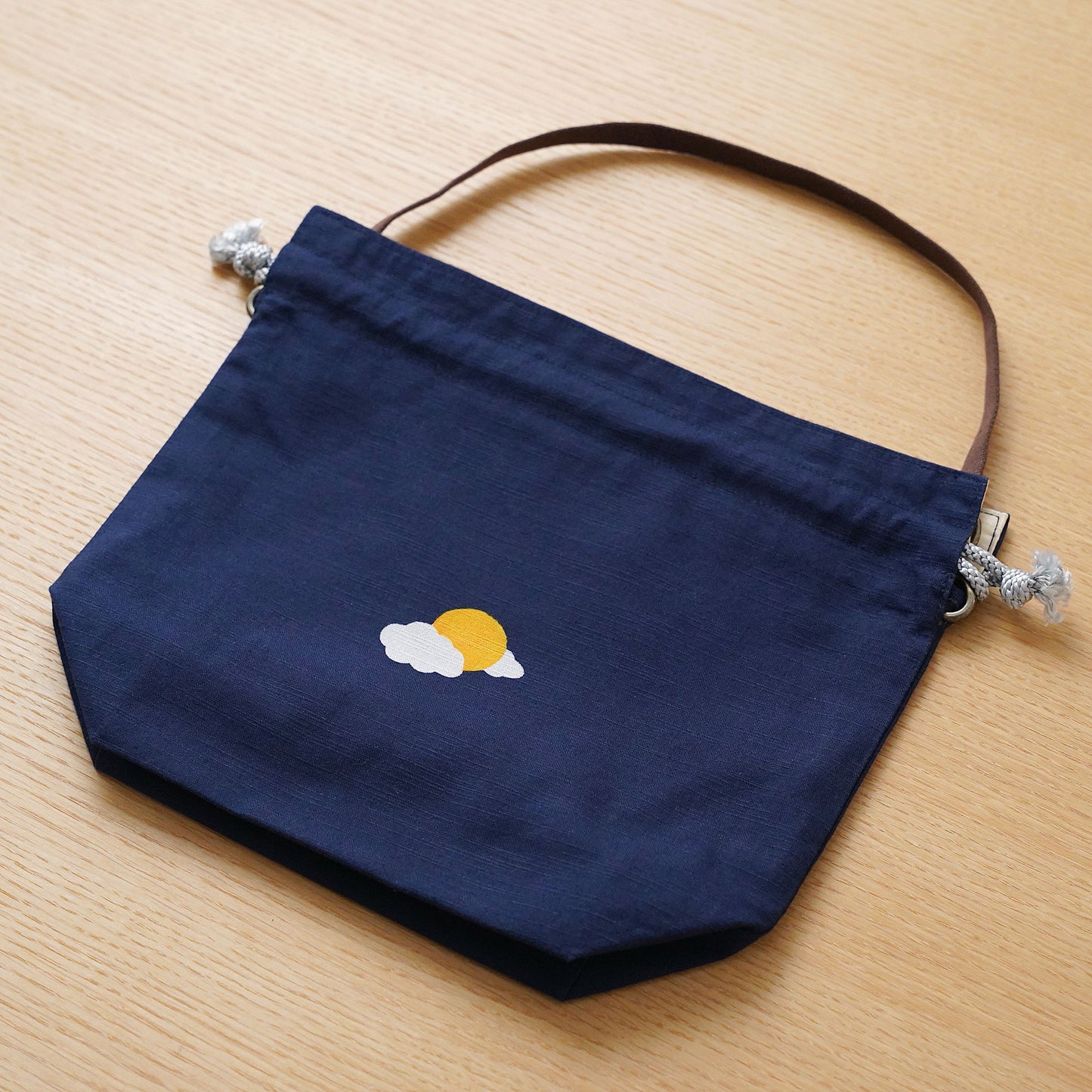 
                  
                    ●NEW●　型染め・巾着バッグ「福千鳥」
                  
                