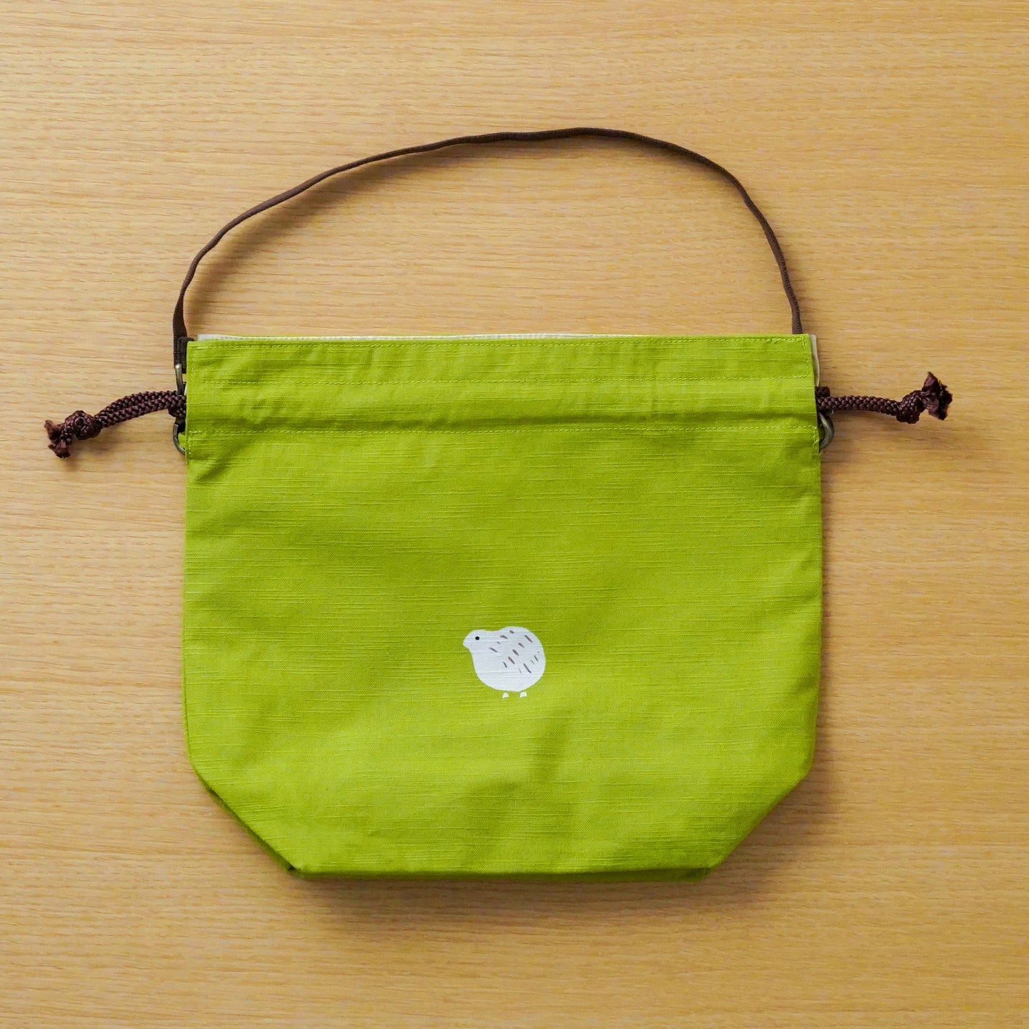 
                  
                    ●NEW●　型染め・巾着バッグ「うずら」
                  
                