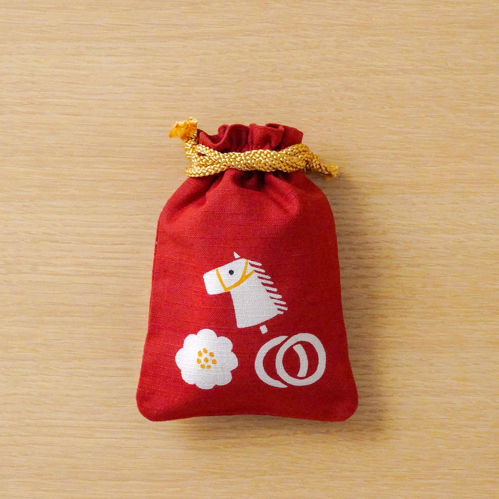 ●干支限定柄●　守袋「花駒」　●12月10日頃発送予定