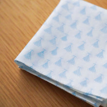 将图片加载到图库查看器，浅草の型染め工房本品堂（ポンピン堂）のハンケチ　ハンカチ　網干　文様　型染め　更銈　テキスタイル
