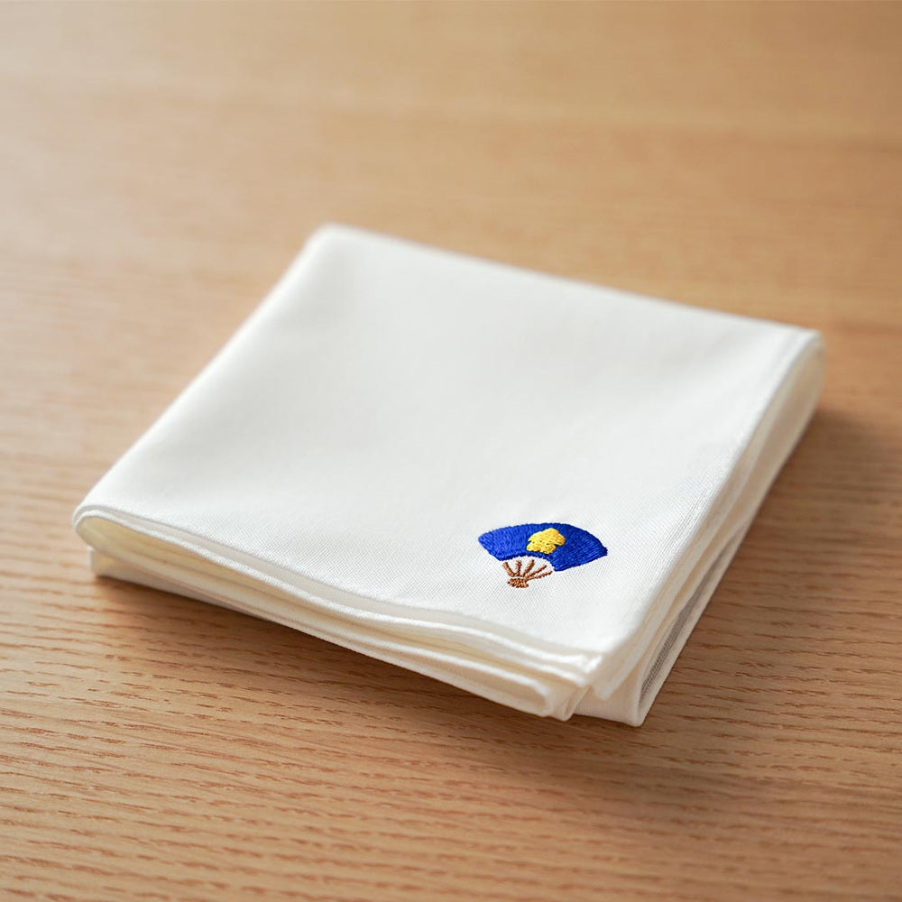 刺繍ハンケチ「つばき・州浜 ・扇に梅・雲月・瓢箪」|【本品堂】公式