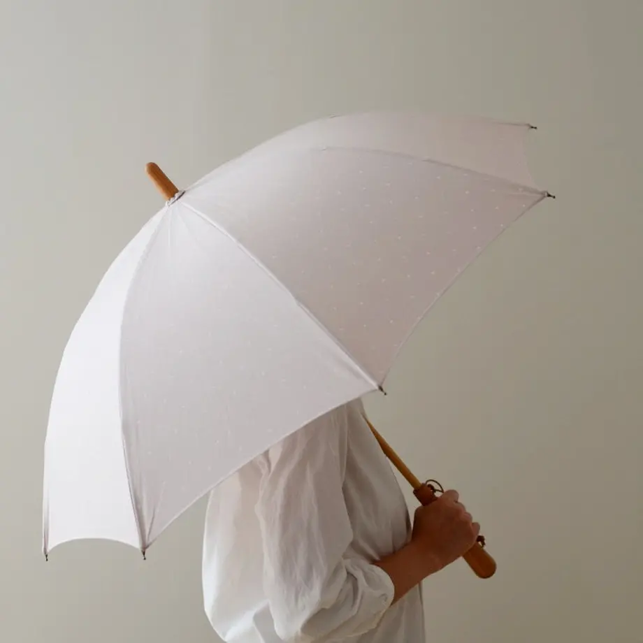 
                  
                    浅草の型染め工房本品堂（ポンピン堂）の晴雨兼用傘　ARARE　文様　型染め　更銈　テキスタイル
                  
                
