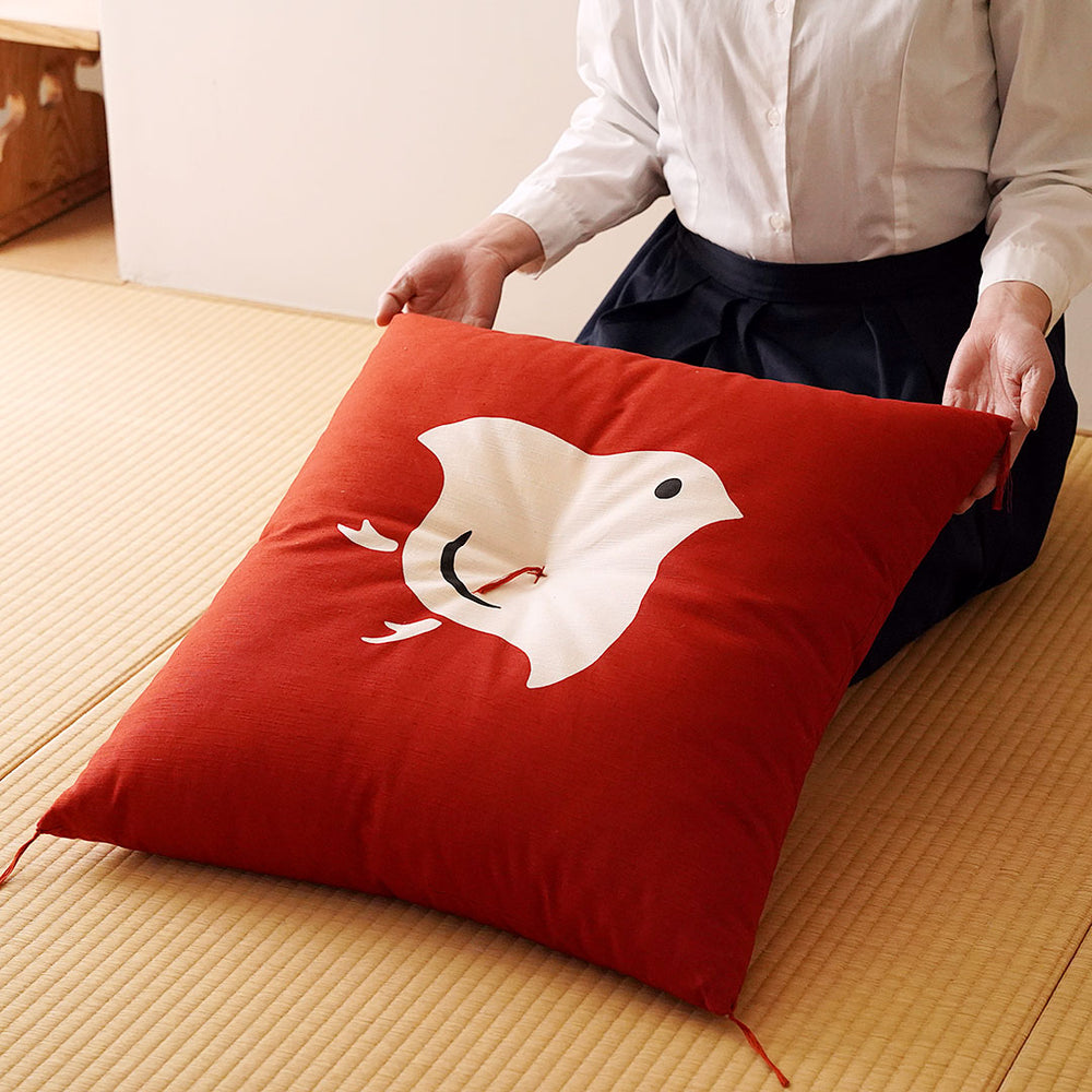 高級座布団（鱗権太夫文柄）５枚-D（5枚/20） 喜寿祝いの席がより豪華に、喜寿のお祝い用座布団｜紫色（牡丹唐草模様）