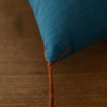 将图片加载到图库查看器，浅草の型染め工房本品堂（ポンピン堂）の型染め本縫い小座布団　霞　文様　型染め　更銈　テキスタイル

