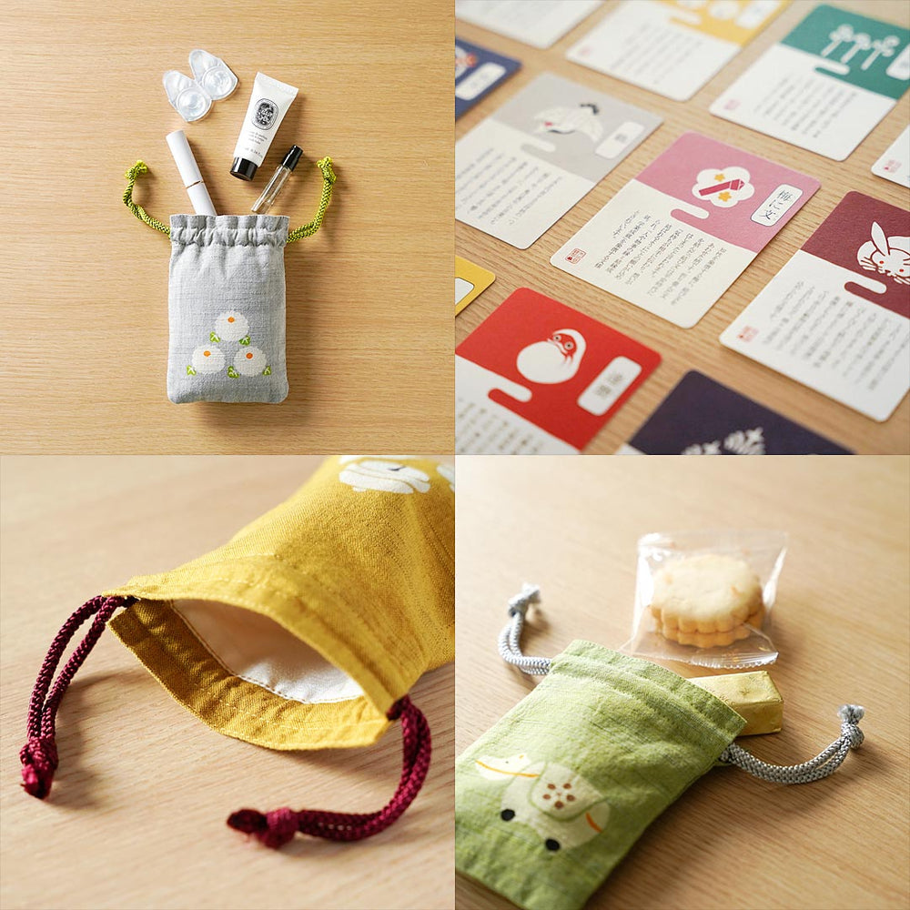 守袋「赤物3点セット（赤みみずく・達磨・梅に丑）」|【本品堂】公式