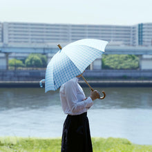 画像をギャラリービューアに読み込む, 浅草の型染め工房本品堂（ポンピン堂）の晴雨兼用傘　KOSHIGYOGI　文様　型染め　更銈　テキスタイル
