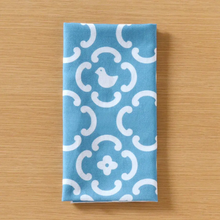 将图片加载到图库查看器，浅草の型染め工房本品堂（ポンピン堂）の手ぬぐい　鐶つなぎ　文様　型染め　更銈　テキスタイル
